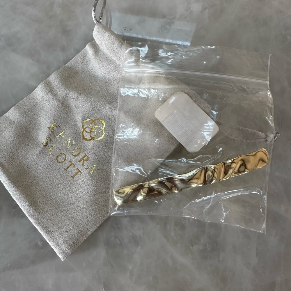 Kendra Scott 14K Gold Plated Holland Textured Hair Clip